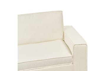 Bäddsoffa Beliani Vuokatti Brun White - Møbler - Sofaer - Sovesofaer - 2 seters sovesofa