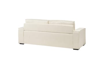 Bäddsoffa Beliani Vuokatti Brun White - Møbler - Sofaer - Sovesofaer - 2 seters sovesofa