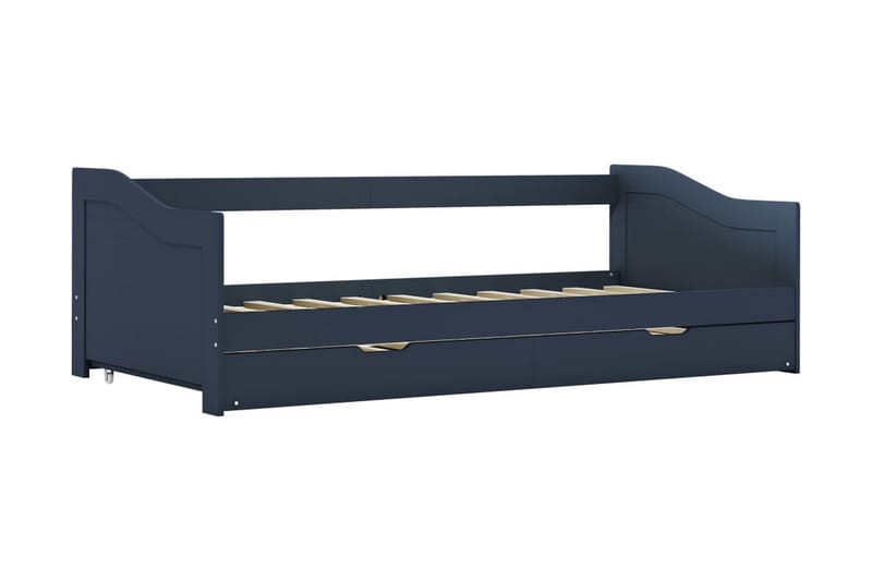 Bäddsoffa ram grå furu 90x200 cm - Møbler - Sofaer - Sovesofaer - Langsgående sovesofa