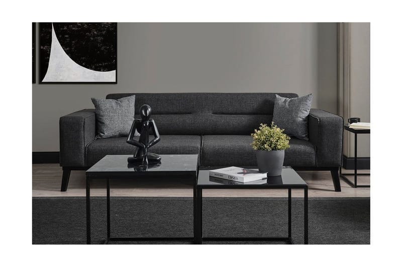 Banjo 4-seters Sovesofa - Antrasitt - Møbler - Sofaer - Sovesofaer - 4 seters sovesofa