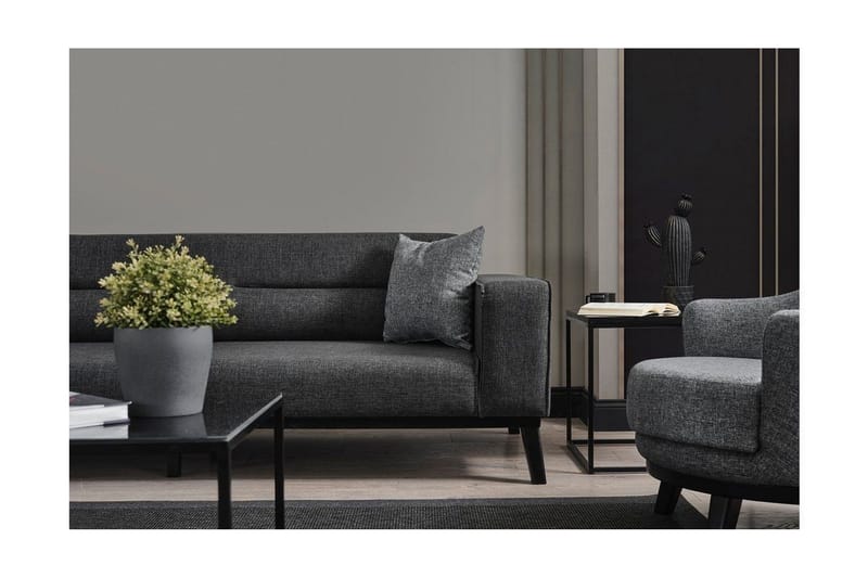 Banjo 4-seters Sovesofa - Antrasitt - Møbler - Sofaer - Sovesofaer - 4 seters sovesofa