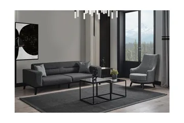 Banjo 4-seters Sovesofa - Antrasitt - Møbler - Sofaer - Sovesofaer - 4 seters sovesofa