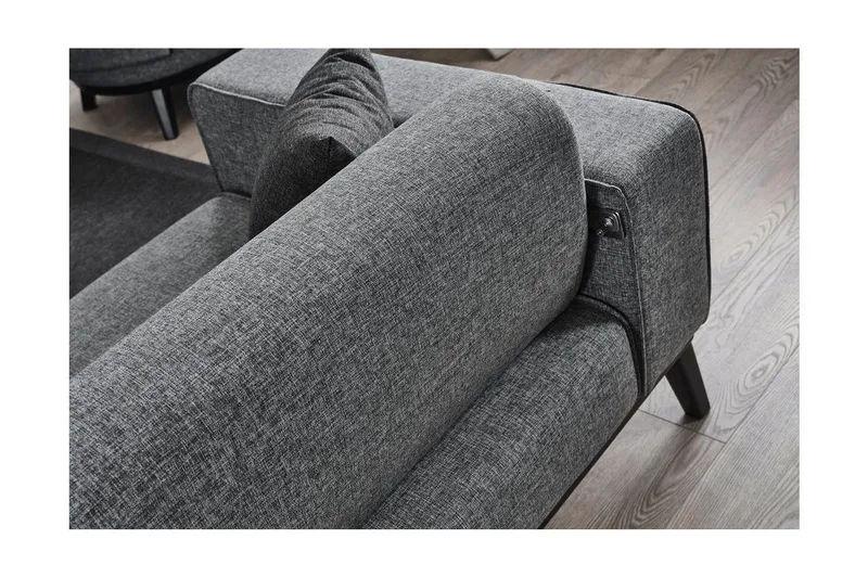 Banjo 4-seters Sovesofa - Lysegrå - Møbler - Sofaer - Sovesofaer - 4 seters sovesofa