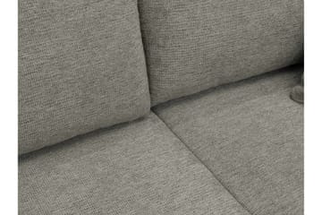 Barile Sovesofa med Dobbel Sjeselong 4-seter i Plysj - Beige - Møbler - Sofaer - Sovesofaer - U sovesofa