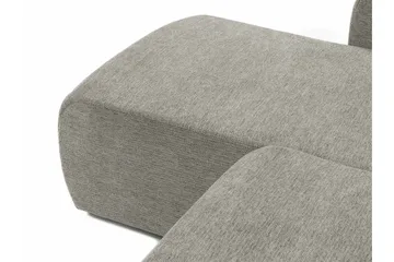Barile Sovesofa med Sjeselong 3-seter i Plysj - Beige - Møbler - Sofaer - Sovesofaer - Sovesofa divan