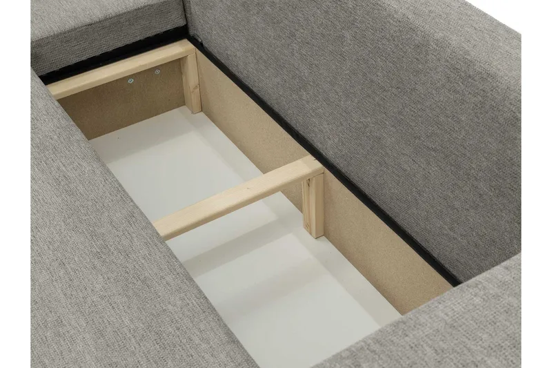 Barile Sovesofa med Sjeselong 3-seter i Plysj - Brun - Møbler - Sofaer - Sovesofaer - Sovesofa divan