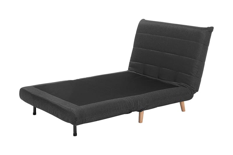 Bascas 1-seter Rektangulær Utrekkbar Sammenleggbar Sovesofa i Stoff - Grå - Møbler - Sofaer - Sovesofaer - Forovervendt sovesofa