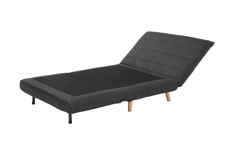 Bascas 1-seter Rektangulær Utrekkbar Sammenleggbar Sovesofa i Stoff - Grå - Møbler - Sofaer - Sovesofaer - Forovervendt sovesofa