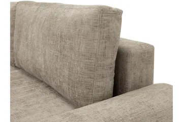 Bella Sovesofa 3-seter i Plysj - Grå - Møbler - Sofaer - Sovesofaer - 3 seters sovesofa