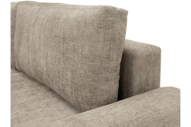 Bella Sovesofa 3-seter i Plysj - Grå - Møbler - Sofaer - Sovesofaer - 3 seters sovesofa