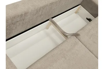 Bella Sovesofa 3-seter i Plysj - Grå - Møbler - Sofaer - Sovesofaer - 3 seters sovesofa