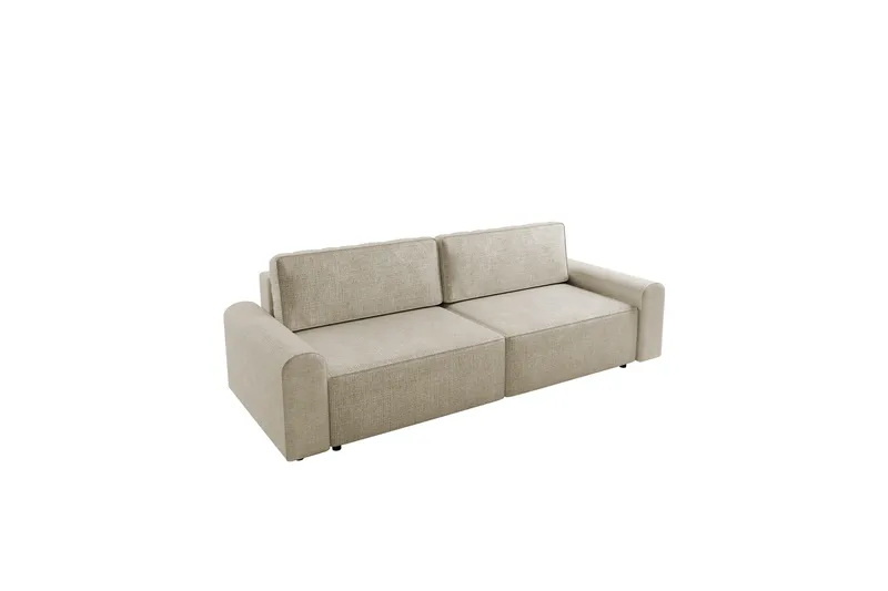 Bella Sovesofa 3-seter i Plysj, Beige