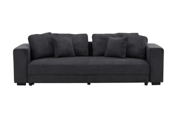 Bellman 3-seters Rektangulær Sovesofa i Kordfløyel - Antrasitt - Møbler - Sofaer - Sovesofaer - Forovervendt sovesofa