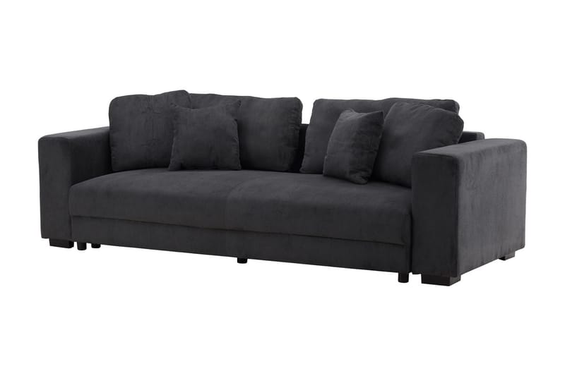 Bellman 3-seters Rektangulær Sovesofa i Kordfløyel - Antrasitt - Møbler - Sofaer - Sovesofaer - Forovervendt sovesofa