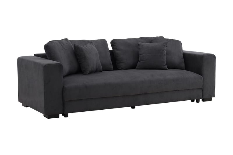 Bellman 3-seters Rektangulær Sovesofa i Kordfløyel - Antrasitt - Møbler - Sofaer - Sovesofaer - Forovervendt sovesofa