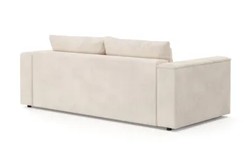 Bergen Ekstra dyp, 3-seters sovesofa med oppbevaring i manchester - Beige - Møbler - Sofaer - Sovesofaer - 3 seters sovesofa