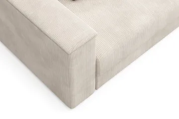 Bergen Ekstra dyp, 3-seters sovesofa med oppbevaring i manchester - Beige - Møbler - Sofaer - Sovesofaer - 3 seters sovesofa