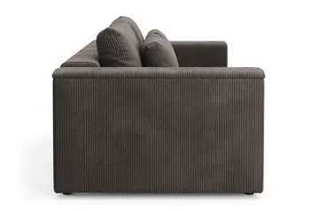 Bergen Ekstra dyp, 3-seters sovesofa med oppbevaring i manchester - Mørkegrå - Møbler - Sofaer - Sovesofaer - 3 seters sovesofa