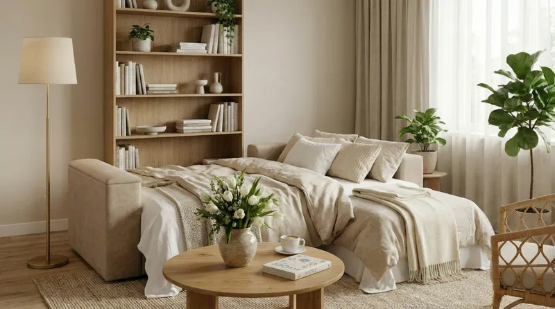 Bergen Ekstra dyp, 3-seters sovesofa med vendbar sjeselong og oppbevaring - Beige - Møbler - Sofaer - Sovesofaer - Sovesofa divan