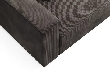 Bergen Ekstra dyp, 3-seters sovesofa med vendbar sjeselong og oppbevaring i manchester - Mørkegrå - Møbler - Sofaer - Sovesofaer - Sovesofa divan