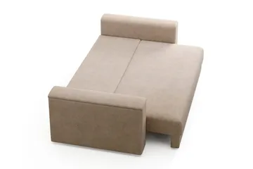 Bergen Ekstra dyp, framoverutslått 3-seters sovesofa med oppbevaring - Beige - Møbler - Sofaer - Sovesofaer - 3 seters sovesofa
