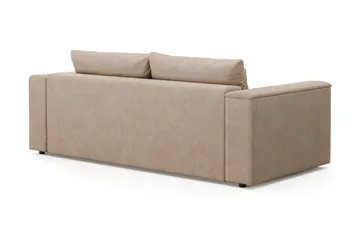 Bergen Ekstra dyp, framoverutslått 3-seters sovesofa med oppbevaring - Beige - Møbler - Sofaer - Sovesofaer - 3 seters sovesofa