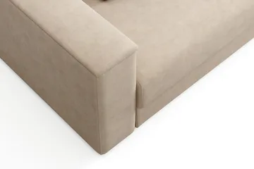 Bergen Ekstra dyp, framoverutslått 3-seters sovesofa med oppbevaring - Beige - Møbler - Sofaer - Sovesofaer - 3 seters sovesofa