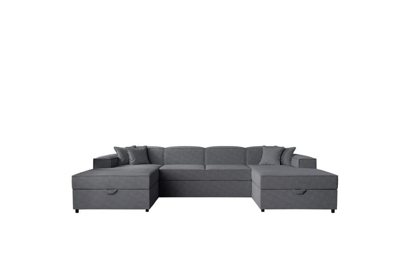 Bizantine Sovesofa Dobbel Divan 4-Seter, Grå