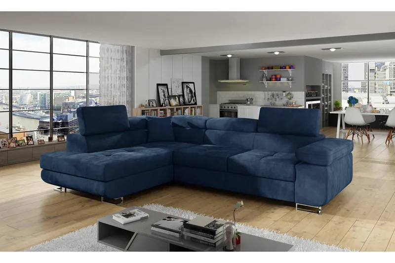 Bobis Sovesofa med Sjeselong Venstre, Blå