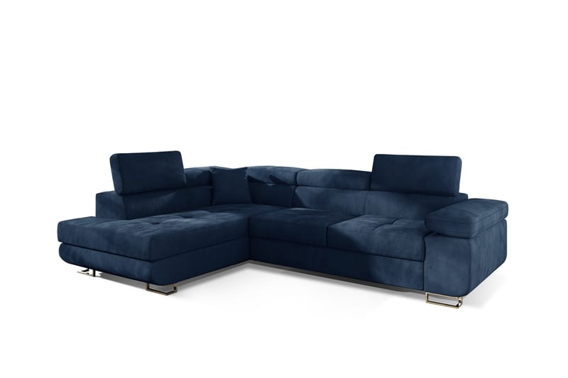 Bobis Sovesofa med Sjeselong Venstre - Blå - Møbler - Sofaer - Sovesofaer - Langsgående sovesofa