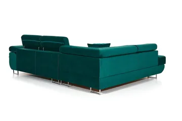 Bobis Sovesofa med Sjeselong Venstre - Grønn - Møbler - Sofaer - Sovesofaer - Langsgående sovesofa
