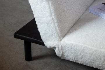 Bodil Sovesofa - Hvit / Svart - Møbler - Sofaer - Sovesofaer - Langsgående sovesofa
