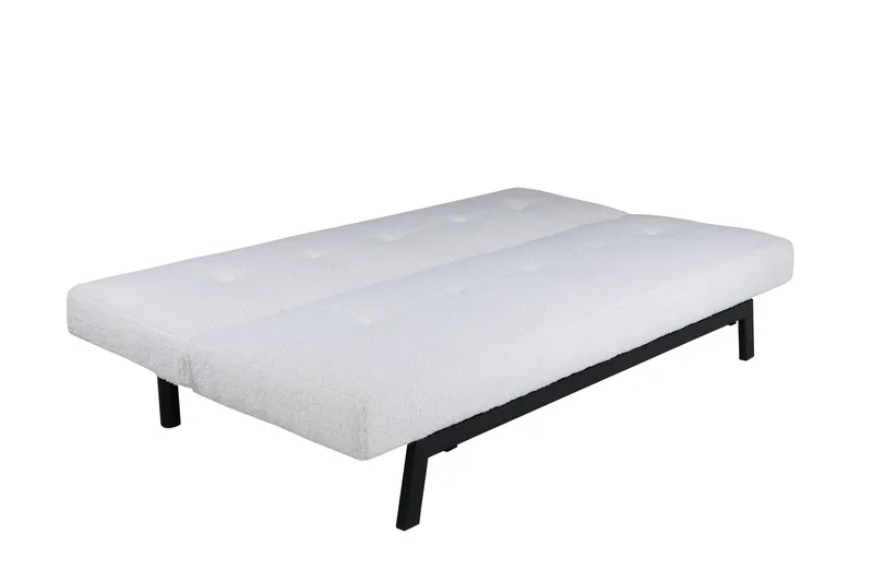 Bodil Sovesofa - Hvit / Svart - Møbler - Sofaer - Sovesofaer - Langsgående sovesofa