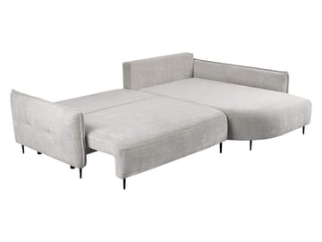 Bornalle 3-seters sovesofa med divan - Glow 12 (turkis) - Møbler - Sofaer - Sovesofaer - Hjørnesovesofa