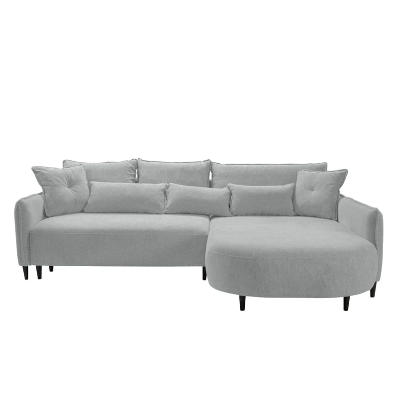 Bornalle 3-seters sovesofa med divan, grå