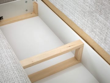 Bornalle 3-seters sovesofa med divan - Marbella 02 (lys grå) - Møbler - Sofaer - Sovesofaer - Hjørnesovesofa