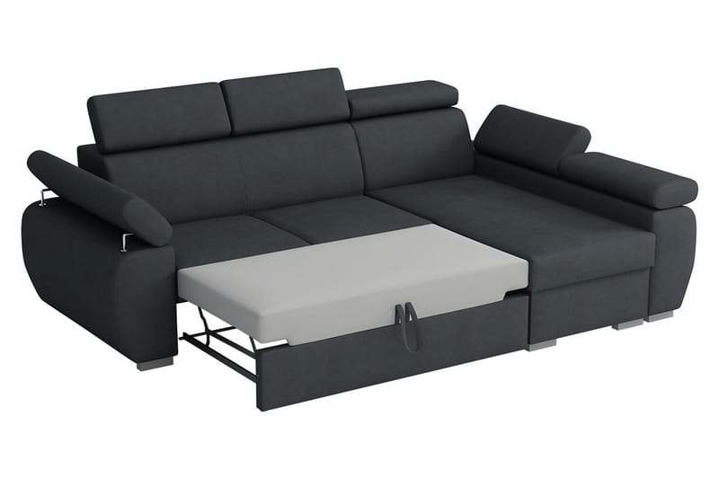 Boston Hjørnesofa Venstre - Svart - Møbler - Sofaer - Sovesofaer - Sovesofa divan