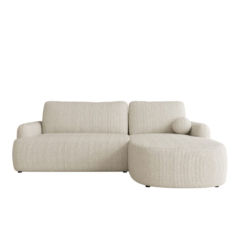 Branrel 3-seters sofa med divan - beige - Møbler - Sofaer - Sovesofaer - Langsgående sovesofa