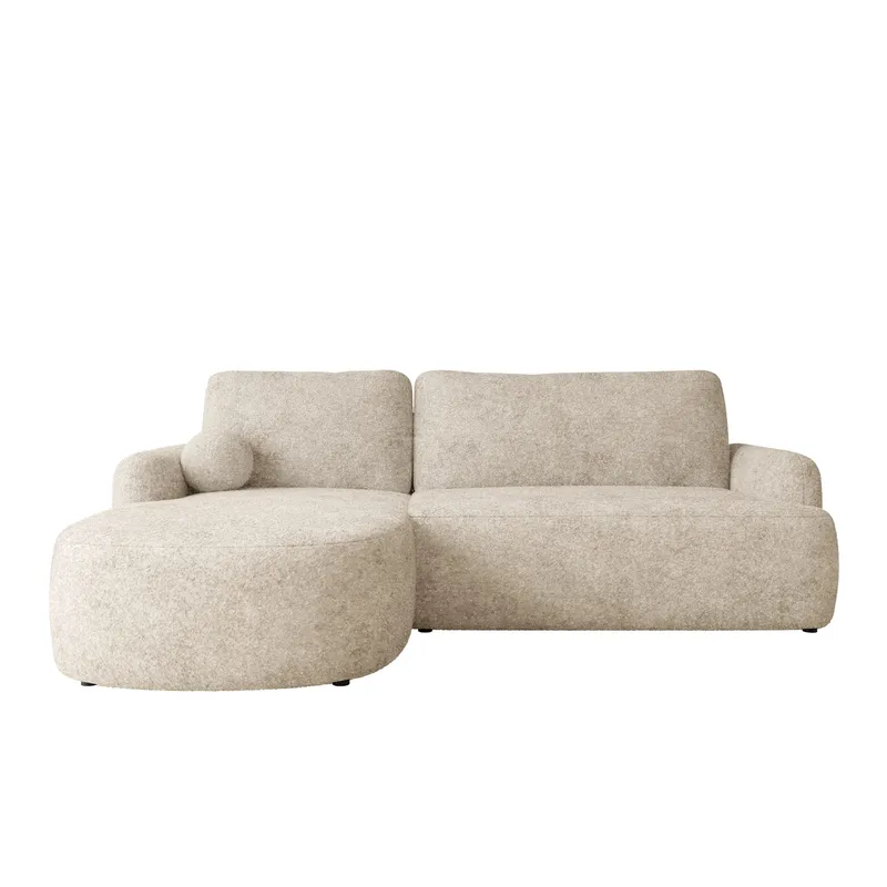 Branrel 3-seters sofa med divan - beige - Møbler - Sofaer - Sovesofaer - Hjørnesovesofa