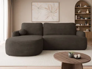 Branrel 3-seters sofa med divan - Brun - Møbler - Sofaer - Sovesofaer - Hjørnesovesofa