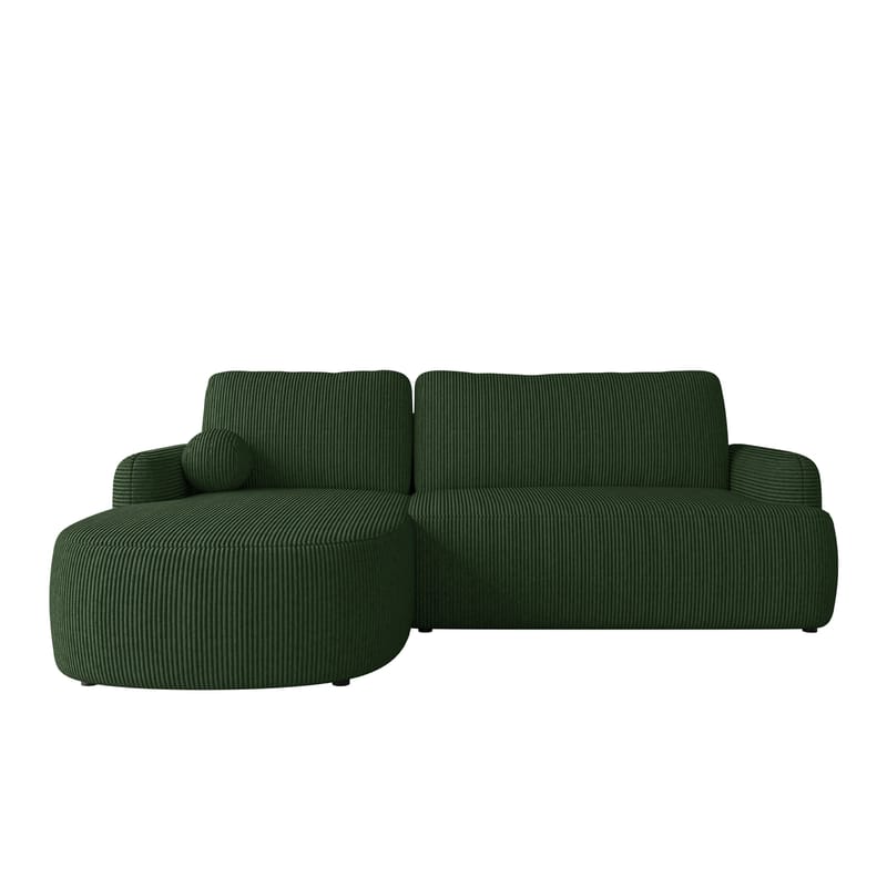 Branrel 3-seters sofa med divan, grønn