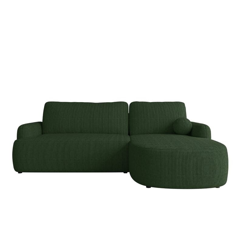 Branrel 3-seters sofa med divan, grønn