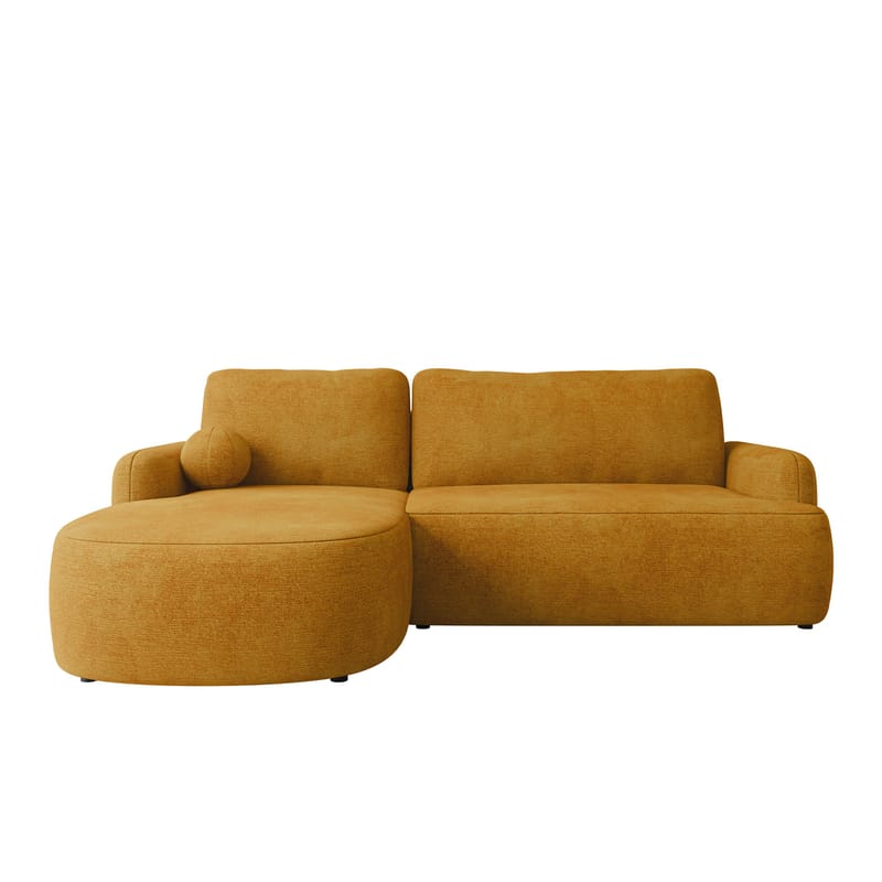 Branrel 3-seters sofa med divan - gul - Møbler - Sofaer - Sovesofaer - Hjørnesovesofa