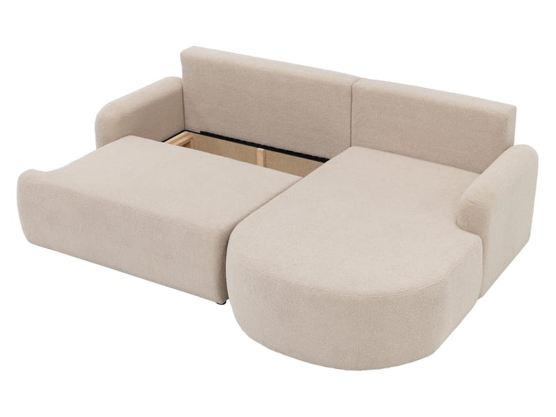 Branrel 3-seters sofa med divan - gul - Møbler - Sofaer - Sovesofaer - Hjørnesovesofa