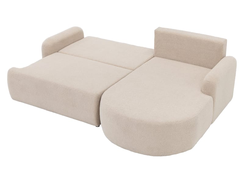 Branrel 3-seters sofa med divan - hvit - Møbler - Sofaer - Sovesofaer - Hjørnesovesofa