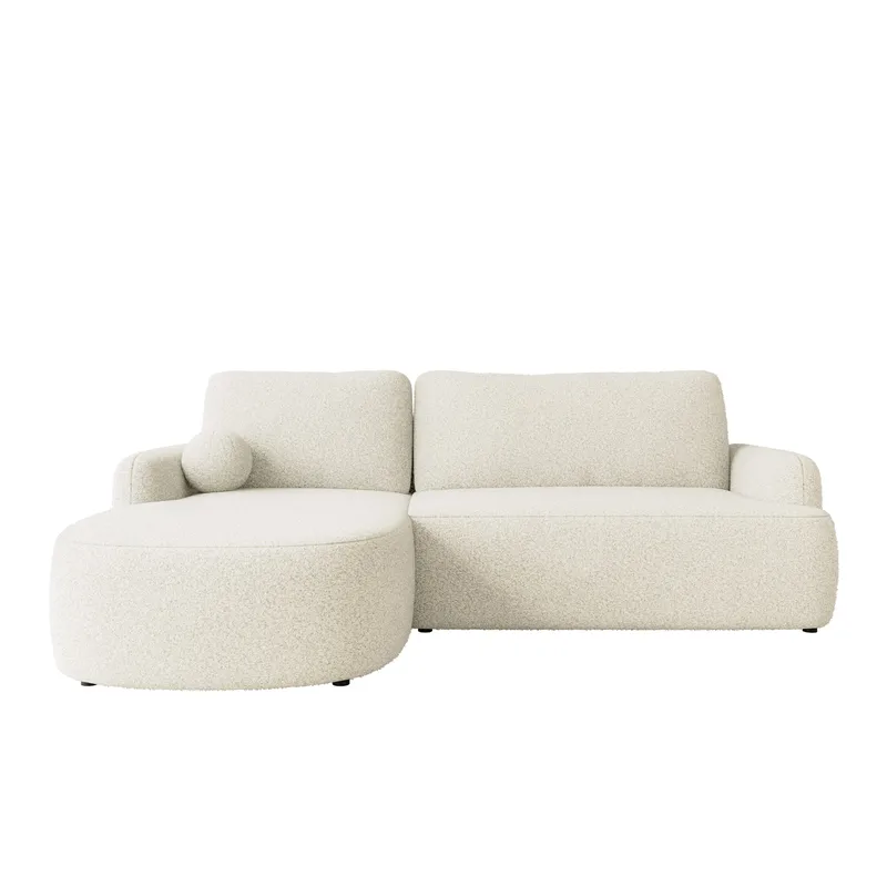 Branrel 3-seters sofa med divan - hvit - Møbler - Sofaer - Sovesofaer - Hjørnesovesofa