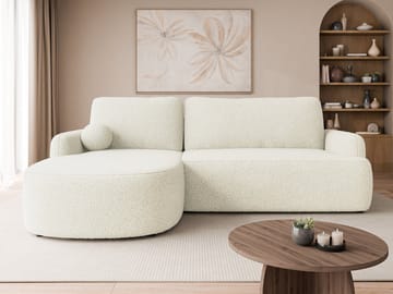 Branrel 3-seters sofa med divan - hvit - Møbler - Sofaer - Sovesofaer - Hjørnesovesofa