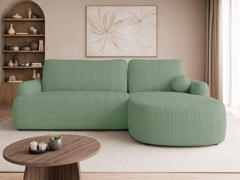 Branrel 3-seters sofa med divan - mint - Møbler - Sofaer - Sovesofaer - Sovesofa divan