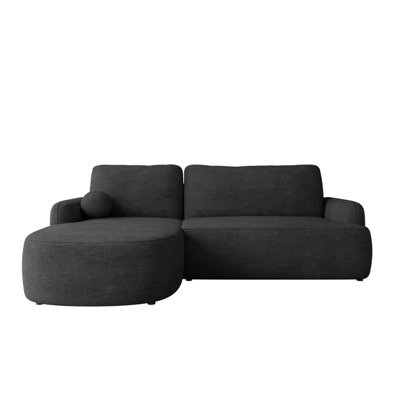 Branrel 3-seters sofa med divan - Svart - Møbler - Sofaer - Sovesofaer - Hjørnesovesofa