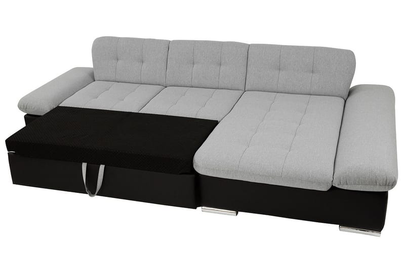 Branstad Hjørnesofa Høyre - Grå - Møbler - Sofaer - Fløyelssofaer